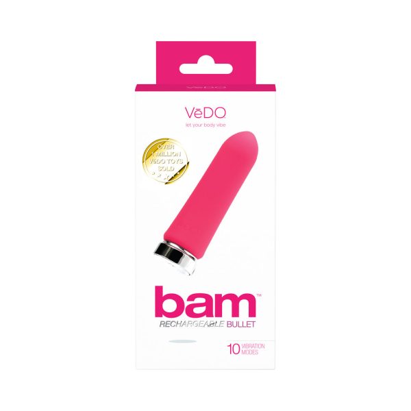 VeDO Bam Rechargeable Bullet - Foxy Pink - Image 4