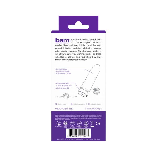 VeDO Bam Rechargeable Bullet - Into You Indigo - Image 7