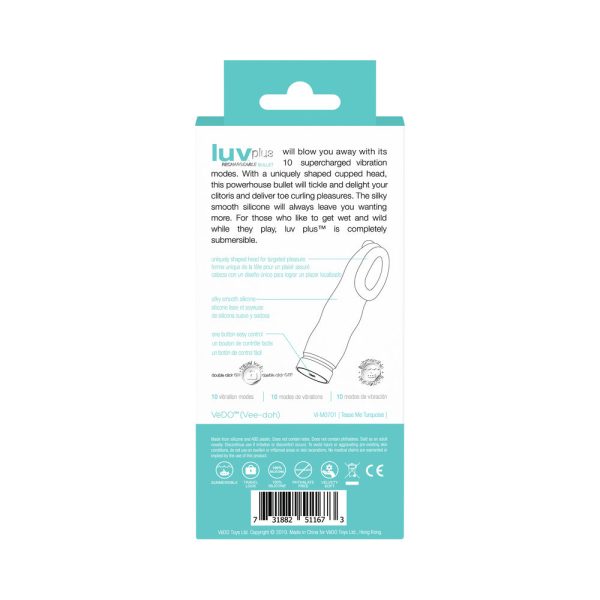 VeDO Luvplus Rechargeable Vibe - Tease Me Turquoise - Image 8