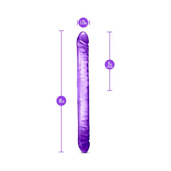 B Yours 18 in. Double Dildo Purple - Image 6
