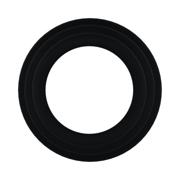 Rock Solid Black Gasket Silicone 3pc Set (.75in,1in,1.25in) - Image 4
