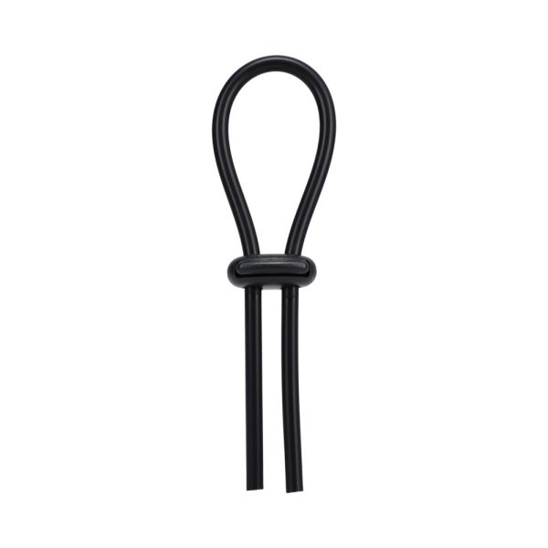 Rock Solid Black Silicone Double Lock Adjustable  Lasso/Bolo - Image 2
