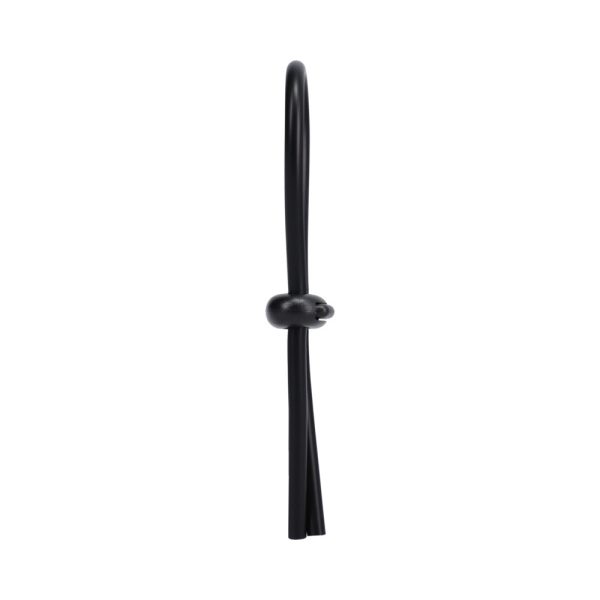Rock Solid Black Silicone Double Lock Adjustable  Lasso/Bolo - Image 4