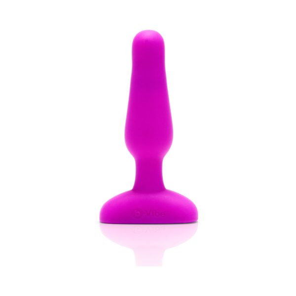b-Vibe Novice Rechargeable Remote-Controlled Vibrating Silicone Anal Plug Fuchsia - Image 7