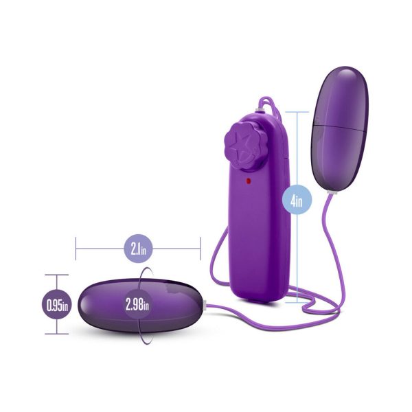 B Yours Double Pop Eggs Remote-Controlled Dual Bullet Vibrator Plum - Image 6