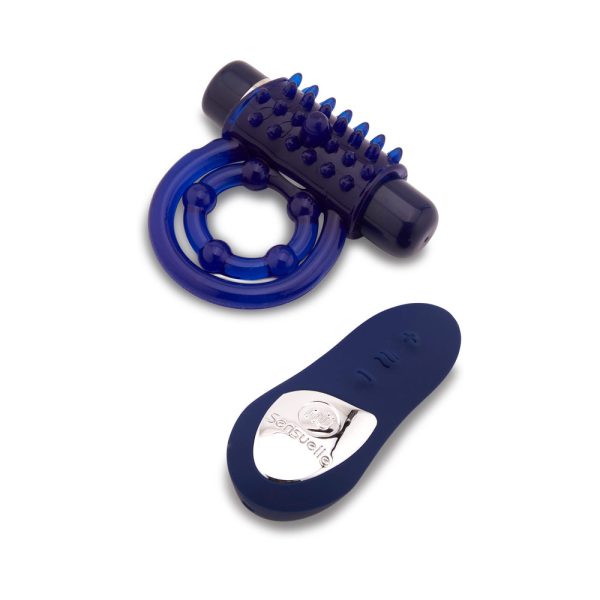 Nu Sensuelle Endure Remote Control Couple''s Ring Blue - Image 2