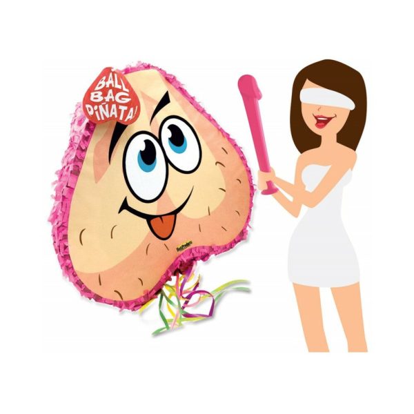 Pink Pecker Bat & Ball Pinata Combo Pack - Image 4