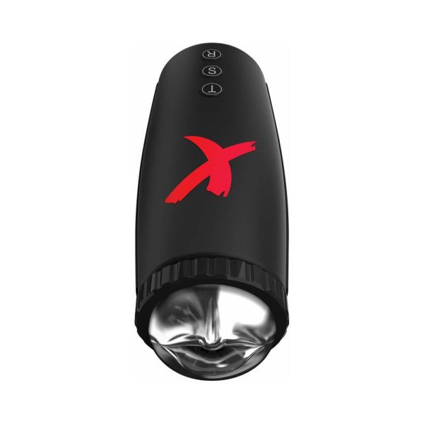 PDX Elite Moto-Bator Thrusting Suction Masturbator Clear/Black - Image 2