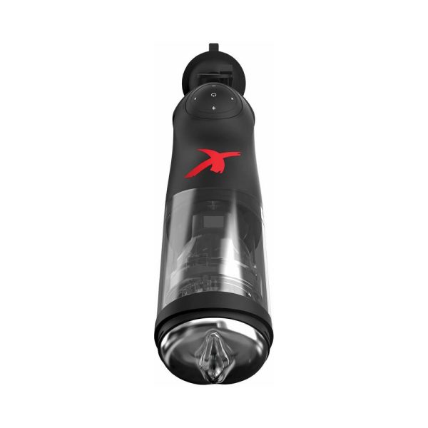 PDX Elite Deluxe Mega-Bator Rotating Thrusting Masturbator Clear/Black - Image 2
