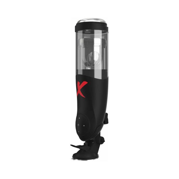 PDX Elite Deluxe Mega-Bator Rotating Thrusting Masturbator Clear/Black - Image 3