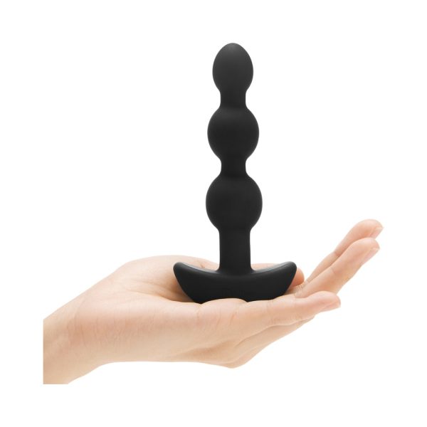 b-Vibe Triplet Rechargeable Remote-Controlled Vibrating Anal Beads Plug Black - Image 10