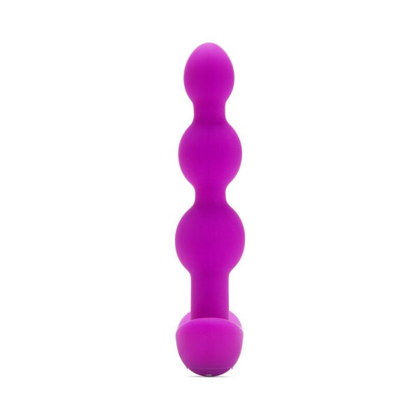 b-Vibe Triplet Rechargeable Remote-Controlled Vibrating Anal Beads Plug Fuchsia - Image 8