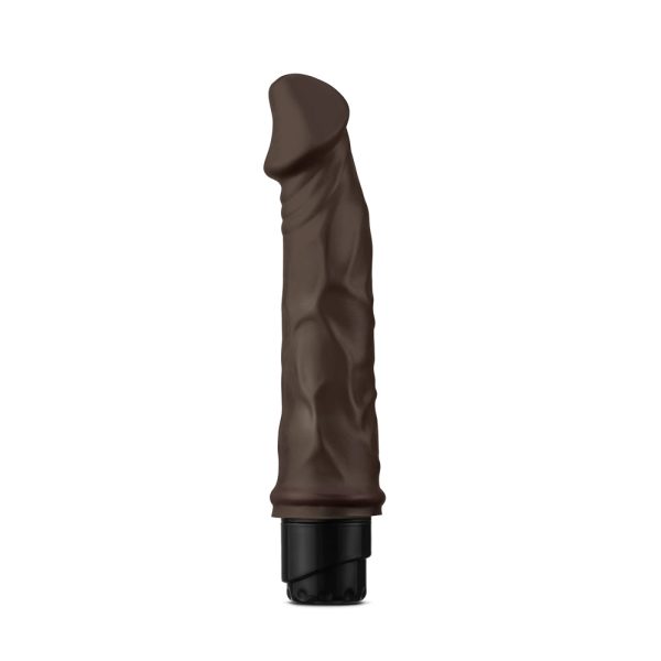 Dr. Skin Cock Vibe 6 Realistic 8.75 in. Vibrating Dildo Brown - Image 2