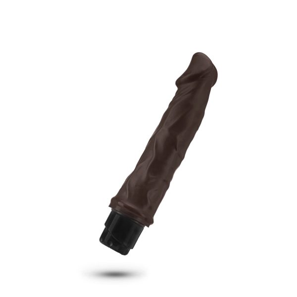 Dr. Skin Cock Vibe 6 Realistic 8.75 in. Vibrating Dildo Brown - Image 3