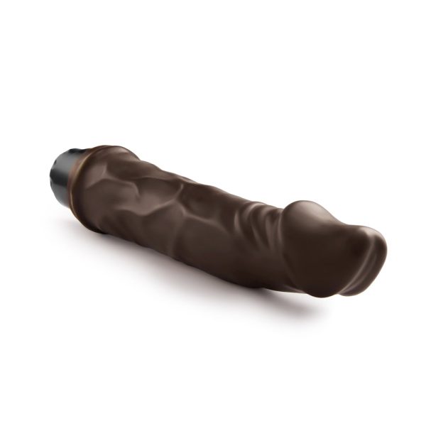 Dr. Skin Cock Vibe 6 Realistic 8.75 in. Vibrating Dildo Brown - Image 5