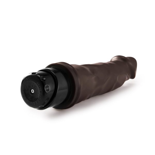 Dr. Skin Cock Vibe 6 Realistic 8.75 in. Vibrating Dildo Brown - Image 6