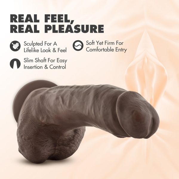 Dr. Skin Mr. Mayor Realistic 9 in. Dildo with Balls Brown - Image 8