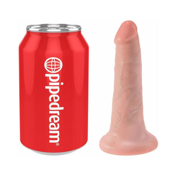 King Cock 5 in. Cock Realistic Dildo With Suction Cup Beige - Image 5