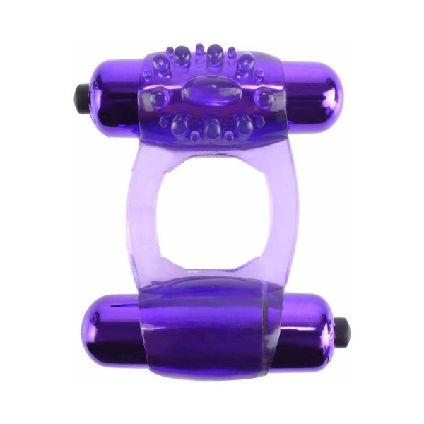 Fantasy C-Ringz Duo-Vibrating Super Ring With Dual Bullets Purple - Image 2