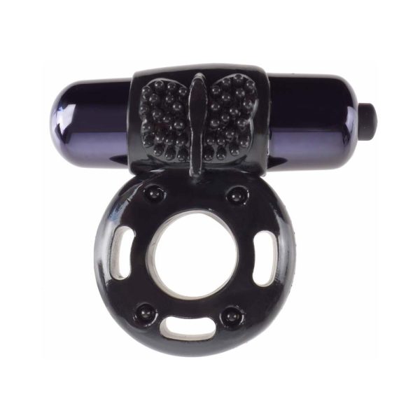 Fantasy C-Ringz Vibrating Super Ring With Bullet Black - Image 2