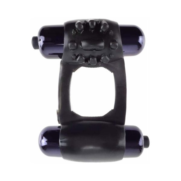 Fantasy C-Ringz Duo-Vibrating Super Ring With Dual Bullets Black - Image 2