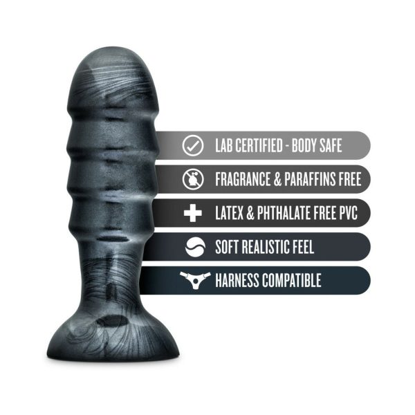 Jet Bruiser 7.5 in. Anal Plug Carbon Metallic Black - Image 5