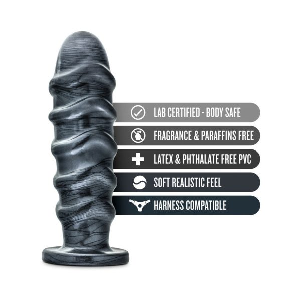 Jet Annihilator 11 in. Anal Plug Carbon Metallic Black - Image 6