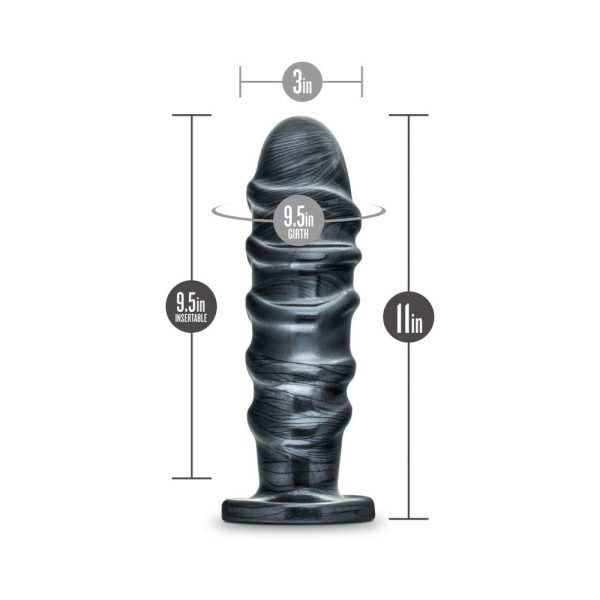 Jet Annihilator 11 in. Anal Plug Carbon Metallic Black - Image 9
