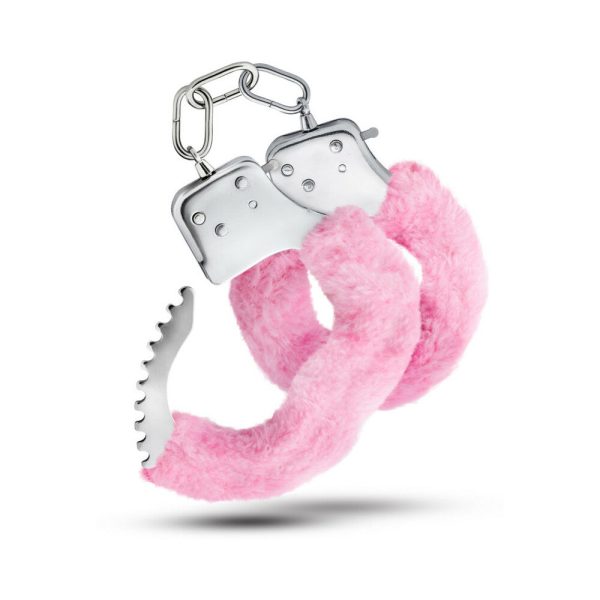 Temptasia Adjustable Faux Fur Cuffs Pink - Image 2
