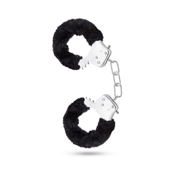 Temptasia Adjustable Faux Fur Cuffs Black - Image 5
