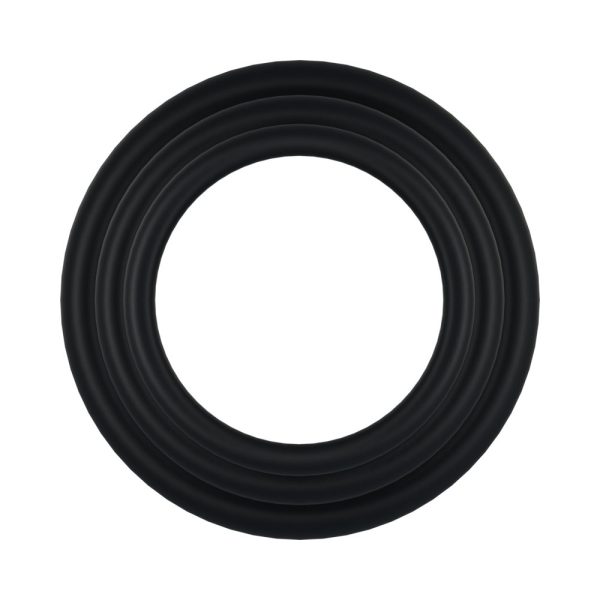 Rock Solid Tri-Pack Rubber Gasket (1.25in, 1.5in, 2in) Black - Image 2