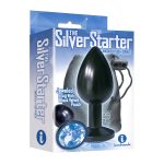 The 9''s, The Silver Starter, Bejeweled Anodized Stainless Steel Plug, Colbalt