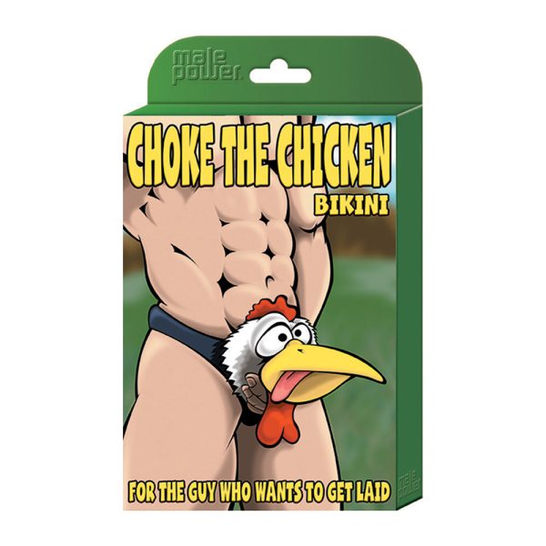 Male Power Novelty Choke The Chicken Bikini Underwear Black O/S - Image 4