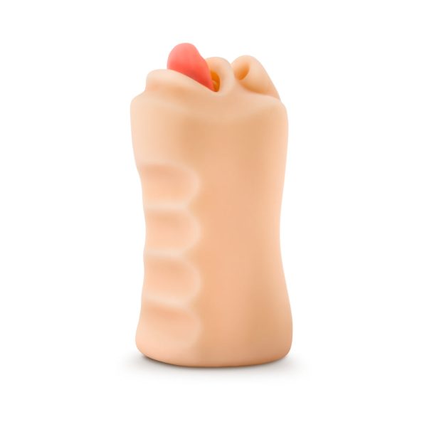 X5 Men Oral Anne Mouth Stroker Beige - Image 3