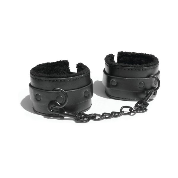 Sportsheets Sex & Mischief Shadow Fur Handcuffs - Image 2