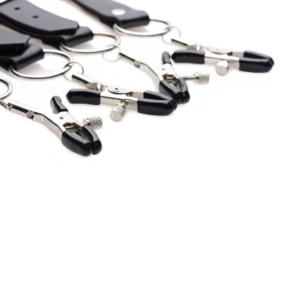 Master Series Spread Labia Spreader Straps With Clamps - Image 4