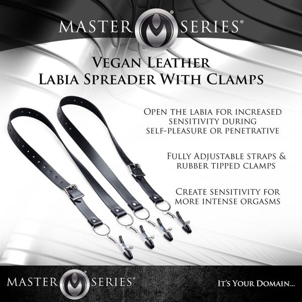 Master Series Spread Labia Spreader Straps With Clamps - Image 6
