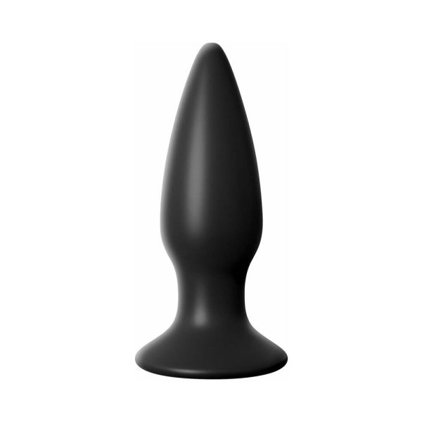 Anal Fantasy Elite Collection Small Rechargeable Vibrating Silicone Anal Plug Black - Image 2