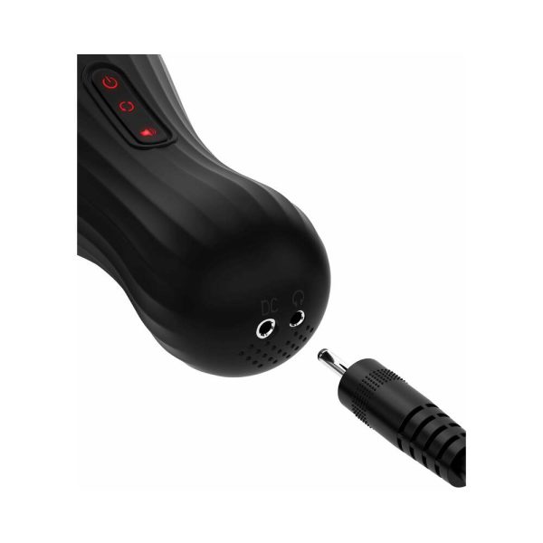 PDX Elite Talk Dirty Rotobator Rechargeable Rotating Masturbator Clear/Black - Image 4
