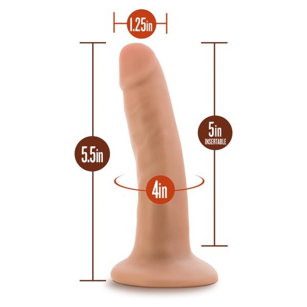 Dr. Skin Realistic 5.5 in. Dildo Beige - Image 7