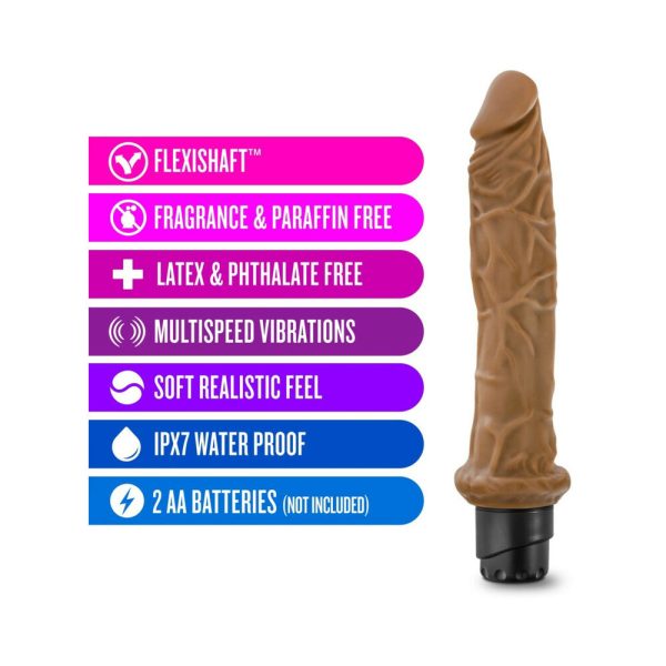 Dr. Skin Cock Vibe 8 Realistic 9.75 in. Vibrating Dildo Tan - Image 4