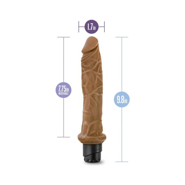 Dr. Skin Cock Vibe 8 Realistic 9.75 in. Vibrating Dildo Tan - Image 5