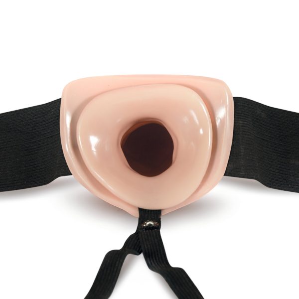 Dr. Skin 6 in. Hollow Strap-On Beige - Image 5