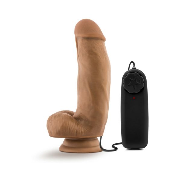 Loverboy MMA Fighter Remote-Controlled 7 in. Vibrating Dildo with Balls Tan - Image 3