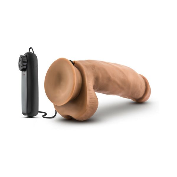 Loverboy MMA Fighter Remote-Controlled 7 in. Vibrating Dildo with Balls Tan - Image 5