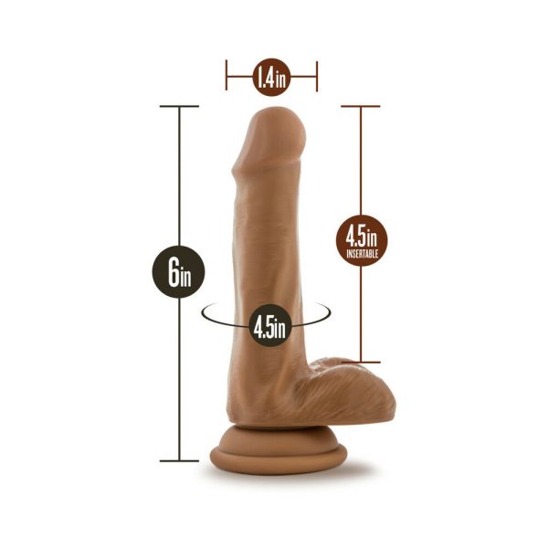 Loverboy Captain Mike Realistic 6 in. Dildo with Balls Tan - Image 8