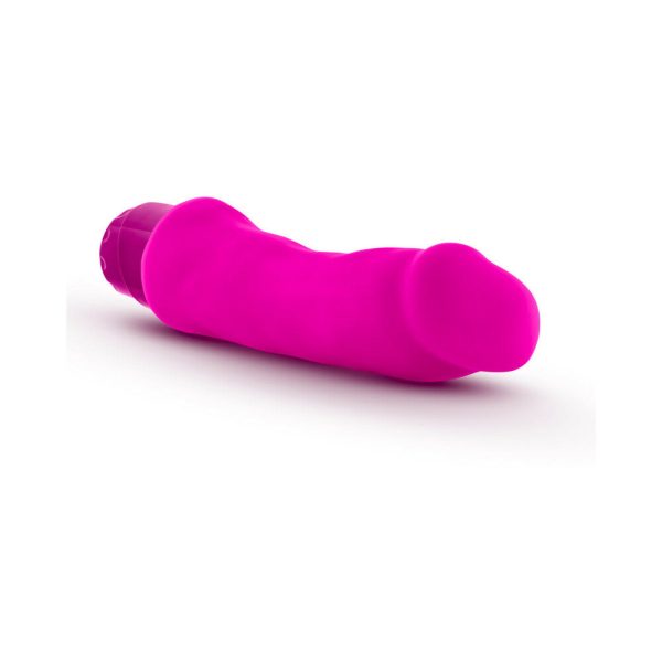 Luxe Marco 7.75 in. Silicone Vibrating Dildo Pink - Image 4
