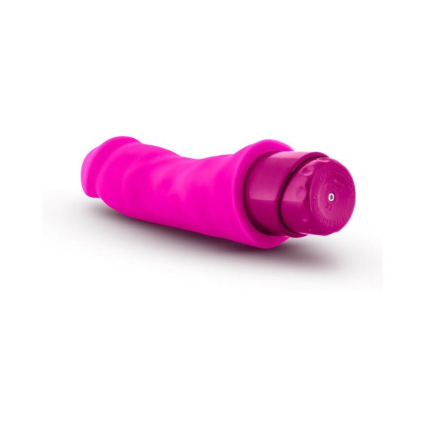 Luxe Marco 7.75 in. Silicone Vibrating Dildo Pink - Image 5