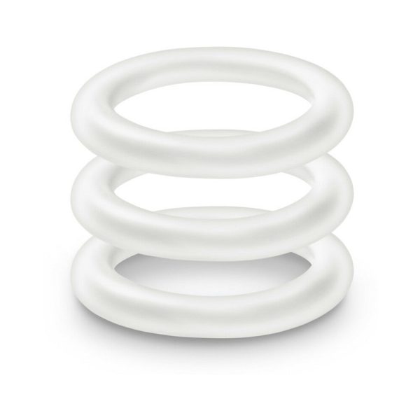 Performance VS2 Pure Premium Silicone Cockrings 3-Pack Small White - Image 3