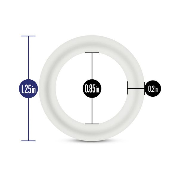 Performance VS2 Pure Premium Silicone Cockrings 3-Pack Small White - Image 8